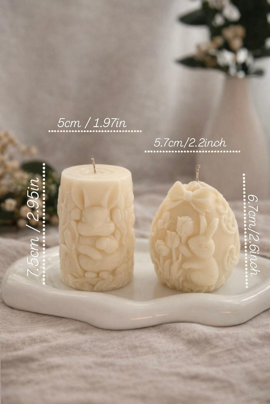 Handmade Easter Soy Wax Candle Set - Handmade Natural Decoration